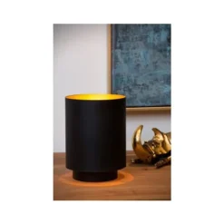 Lucide SUZY - Tafellamp - Ø 12 cm - 1xE14 - Zwart Lucide