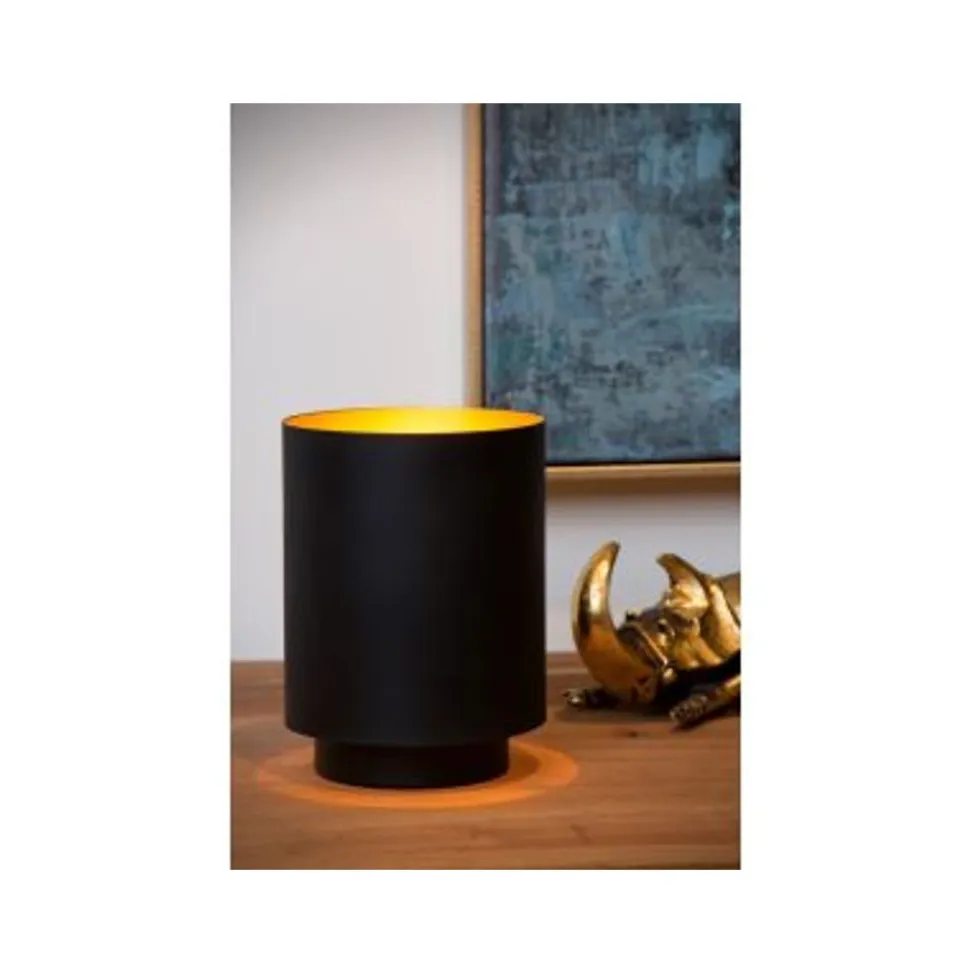 Lucide SUZY - Tafellamp - Ø 12 cm - 1xE14 - Zwart Lucide