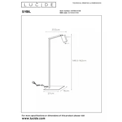 Lucide SYBIL - Leeslamp - 1xGU10 - Zwart