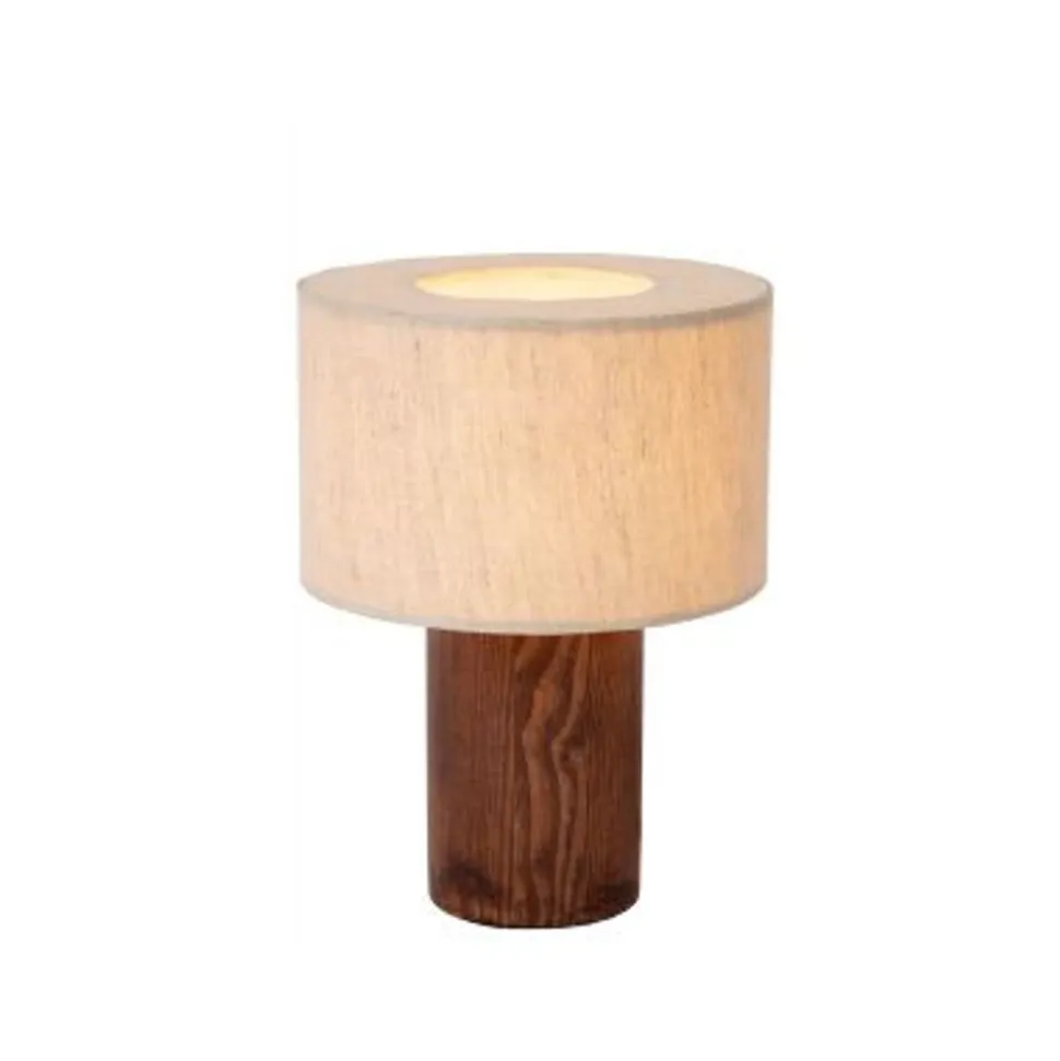 Lucide TACHINA Tafellamp-Nature.-1xE14-240W-Linnen