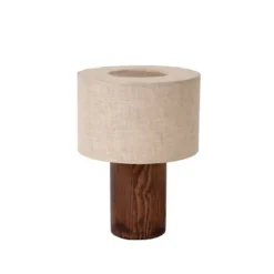 Lucide TACHINA Tafellamp-Nature.-1xE14-240W-Linnen