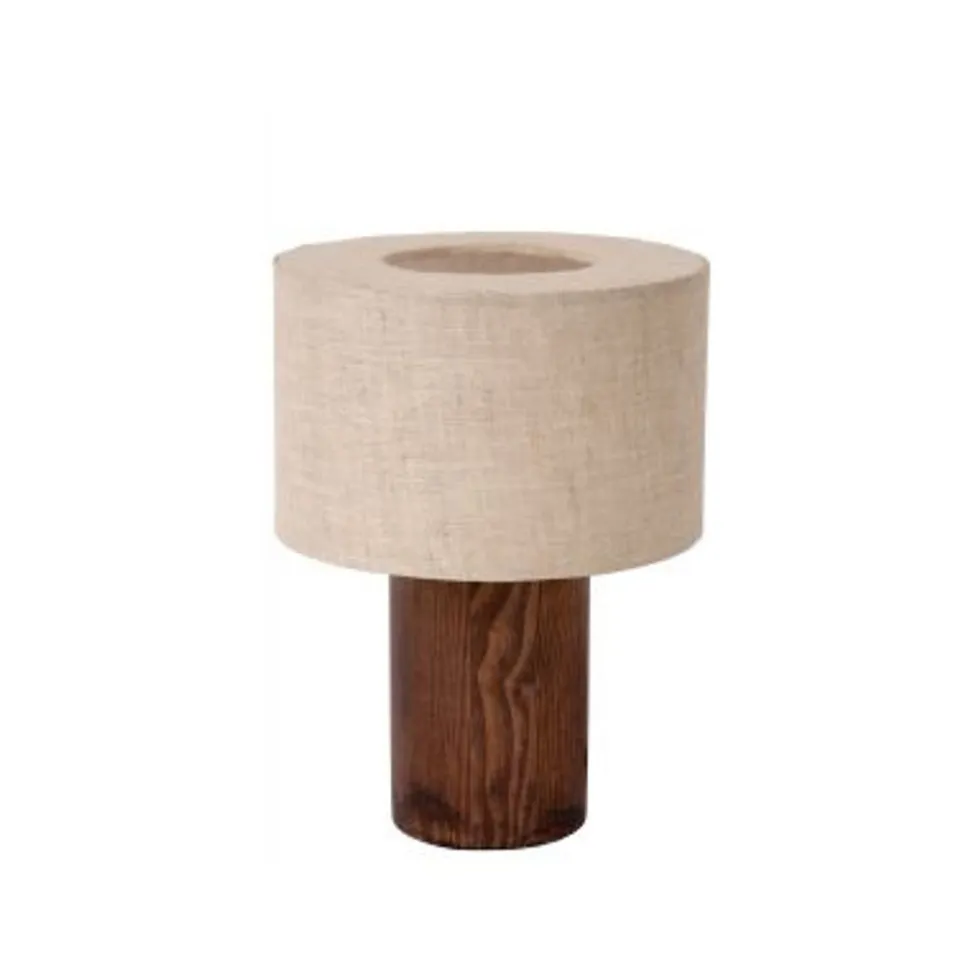 Lucide TACHINA Tafellamp-Nature.-1xE14-240W-Linnen