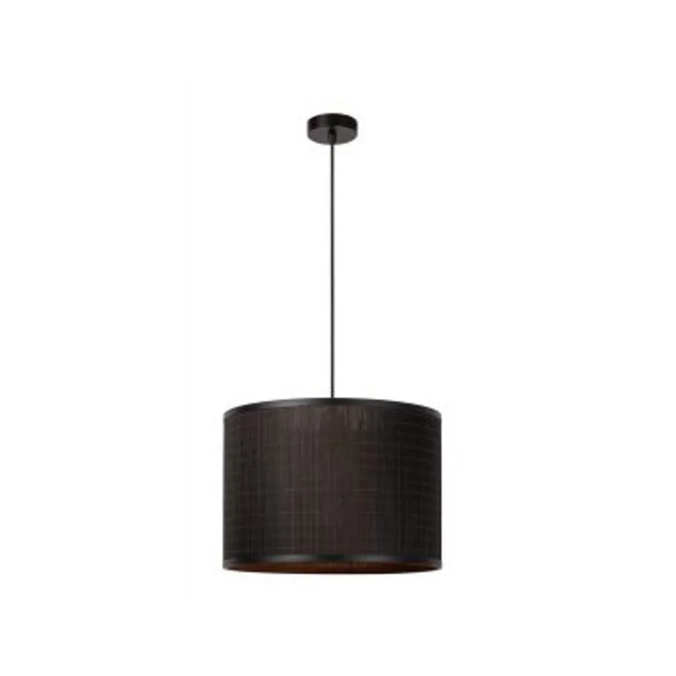 Lucide TAGALOG Hanglamp-Zwart-Ø40-1xE27-40W-Bamboe