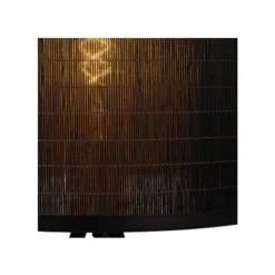 Lucide TAGALOG Vloerlamp-Zwart-Ø55-1xE27-40W-Bamboe