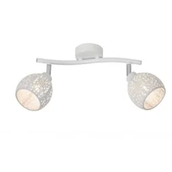 Lucide TAHAR - Plafondspot - Ø 9 cm - 2xG9 - Wit