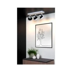 Lucide TALA LED - Plafondspot - LED Dim to warm - GU10 - 3x12W 2200K/3000K - Wit