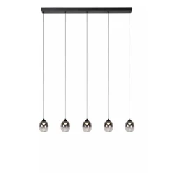 Lucide TAMINO - Hanglamp - LED Dimb. - 5x5,6W 3000K - Zwart