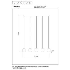 Lucide TAMINO - Hanglamp - LED Dimb. - 5x5,6W 3000K - Zwart
