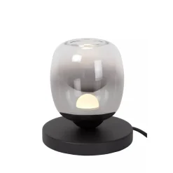 Lucide TAMINO - Tafellamp - Ø 15 cm - LED - 1x6W 3000K - Zwart