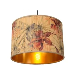 Lucide TANSELLE Hanglamp-Multic.-Ø30-1xE27-60W-Bamboe