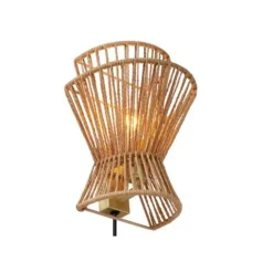 Lucide TASMAN Wandlamp-Nature.-1xE14-40W-Papier