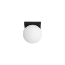 Lucide TASSA Wandlamp Badk.-Zwart-LED Dimb.-9,6W