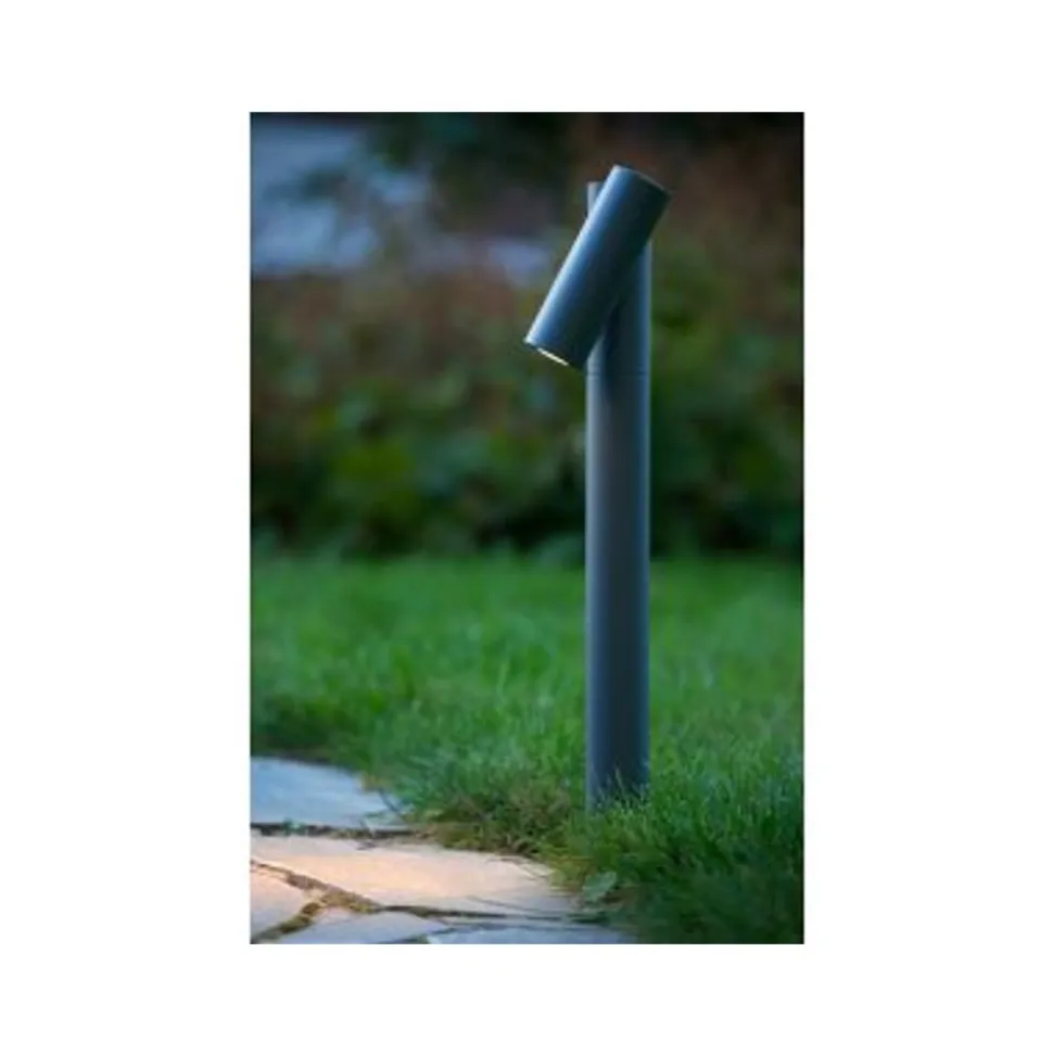 Lucide TATUM - Sokkellamp Buiten - LED - 1x5W 3000K - IP65 - Antraciet Lucide