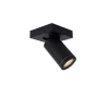 Lucide TAYLOR - Plafondspot Badkamer - LED Dim to warm - GU10 - 1x5W 2200K/3000K - IP44 - Zwart Lucide