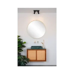 Lucide TAYLOR - Plafondspot Badkamer - LED Dim to warm - GU10 - 2x5W 2200K/3000K - IP44 - Zwart