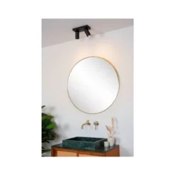 Lucide TAYLOR - Plafondspot Badkamer - LED Dim to warm - GU10 - 2x5W 2200K/3000K - IP44 - Zwart