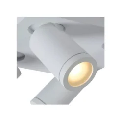 Lucide TAYLOR - Plafondspot Badkamer - LED Dim to warm - GU10 - 4x5W 2200K/3000K - IP44 - Wit Lucide