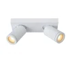 Lucide TAYLOR - Plafondspot Badkamer - LED Dim to warm - GU10 - 2x5W 2200K/3000K - IP44 - Wit Lucide