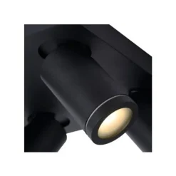 Lucide TAYLOR - Plafondspot Badkamer - LED Dim to warm - GU10 - 4x5W 2200K/3000K - IP44 - Zwart Lucide