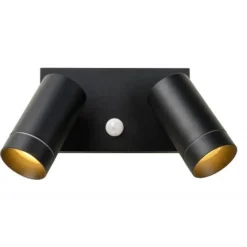 Lucide TAYLOR - Wandspot Buiten - 2xGU10 - IP54 - Zwart Lucide