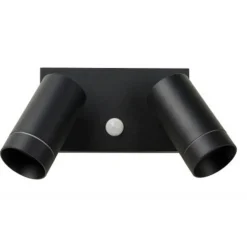 Lucide TAYLOR - Wandspot Buiten - 2xGU10 - IP54 - Zwart Lucide