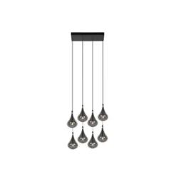Lucide TEARS Hanglamp-Zwart-LED Dimb.-8xG4-1,5W-3000K