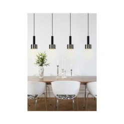 Lucide TEUN - Hanglamp - 4xE27 - Zwart