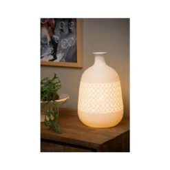 Lucide TIESSE - Tafellamp - Ø 18,6 cm - 1xE14 - Wit