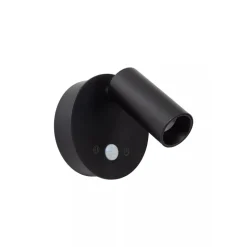 Lucide TONI - Oplaadbare Wandspot / Wandlamp - Accu/Batterij - Ø 8,1 cm - LED Dimb. - CCT - 1x2W 2700K/4000K - Bewegingssensor (uitschakelbaar) - Magnetisch - Zwart