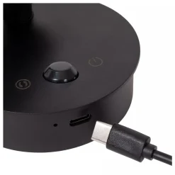 Lucide TONI - Oplaadbare Wandspot / Wandlamp - Accu/Batterij - Ø 8,1 cm - LED Dimb. - CCT - 1x2W 2700K/4000K - Bewegingssensor (uitschakelbaar) - Magnetisch - Grijs ijzer