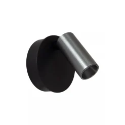 Lucide TONI - Oplaadbare Wandspot / Wandlamp - Accu/Batterij - Ø 8,1 cm - LED Dimb. - CCT - 1x2W 2700K/4000K - Magnetisch - Grijs ijzer