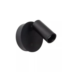 Lucide TONI - Oplaadbare Wandspot / Wandlamp - Accu/Batterij - Ø 8,1 cm - LED Dimb. - CCT - 1x2W 2700K/4000K - Magnetisch - Zwart