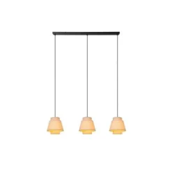 Lucide TRIBUTE Hanglamp-Beige-3xE27-40W-Stof