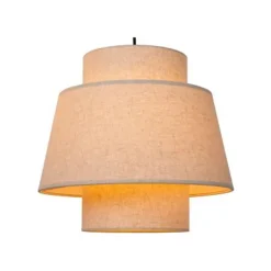 Lucide TRIBUTE Hanglamp-Beige-3xE27-40W-Stof