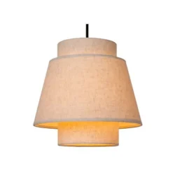 Lucide TRIBUTE Hanglamp-Beige-3xE27-40W-Stof