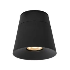 Lucide TRIGONO Plafondspot-Zwart-Ø10,5-1xGU10-50W-Metaal