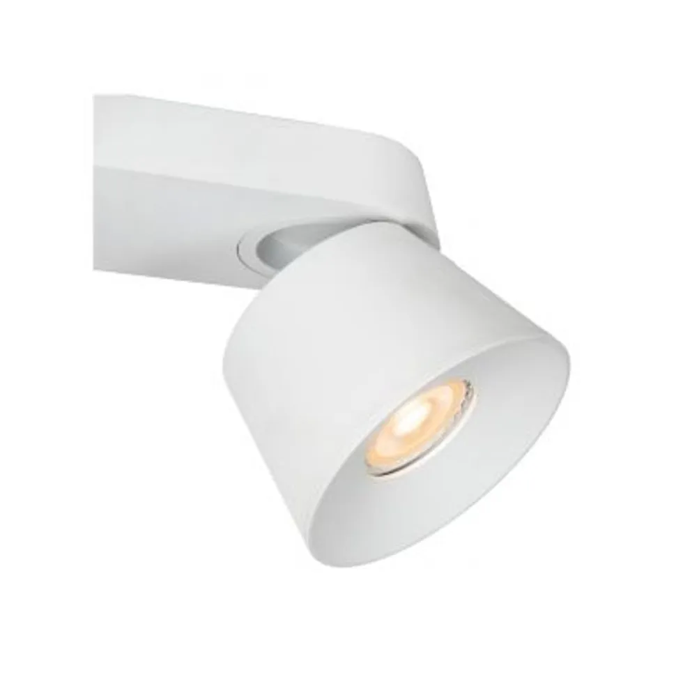 Lucide TRIGONO Plafondspot-Wit-2xGU10-50W-Metaal