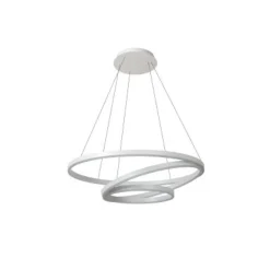 Lucide TRINITI - Hanglamp - Ø 80 cm - LED Dimb. - 3000K - Wit