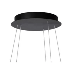 Lucide TRINITI - Hanglamp - Ø 80 cm - LED Dimb. - 1x125W 3000K - Zwart Lucide