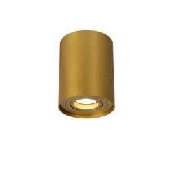 Lucide TUBE - Plafondspot - Ø 9,6 cm - 1xGU10 - Mat Goud / Messing