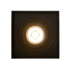 Lucide TUBE Spot GU10 Opbouw Vierk 9.6/9.6/12.5cm Zwart