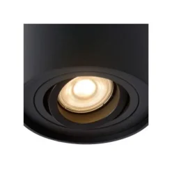 Lucide TUBE Spot Opbouw GU10 Rond D9.6 H12.5cm Zwart