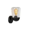 Lucide TULSA Wandlamp Buiten-Zwart-1xE27-40W-IP44-Glas