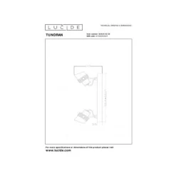 Lucide TUNDRAN Plafondspot-Zwart-2xGU10-5W-Metaal