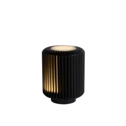 Lucide TURBIN - Tafellamp - Ø 10,6 cm - LED - 1x5W 3000K - Zwart