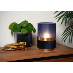 Lucide TUSSE - Tafellamp - Ø 15 cm - 1xE14 - Blauw