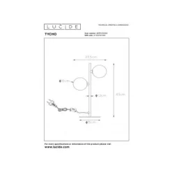 Lucide TYCHO - Tafellamp - 2xG9 - Mat Goud / Messing