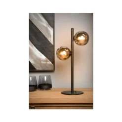 Lucide TYCHO - Tafellamp - 2xG9 - Zwart