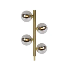 Lucide TYCHO - Vloerlamp - 4xG9 - Mat Goud / Messing
