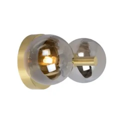 Lucide TYCHO - Wandlamp - 2xG9 - Mat Goud / Messing